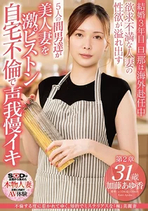 不倫する度に惹かれてゆく、知的でミステリアスな「極」美麗妻 加藤あゆ香 31歳 第2章 欲求不満な人妻の性欲が溢れ出す 5人の間男達が美人妻を激ピストン 自宅不倫で声我慢イキの作品画像